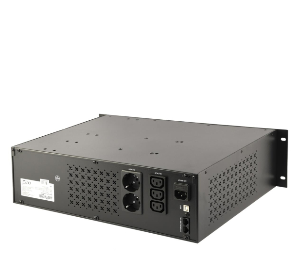 GEMBIRD Zasilacz awaryjny UPS 2000VA Line-In 2xC13 2xSchuko USB UPS-RACK-2000 - 1231147 - zdjęcie 2